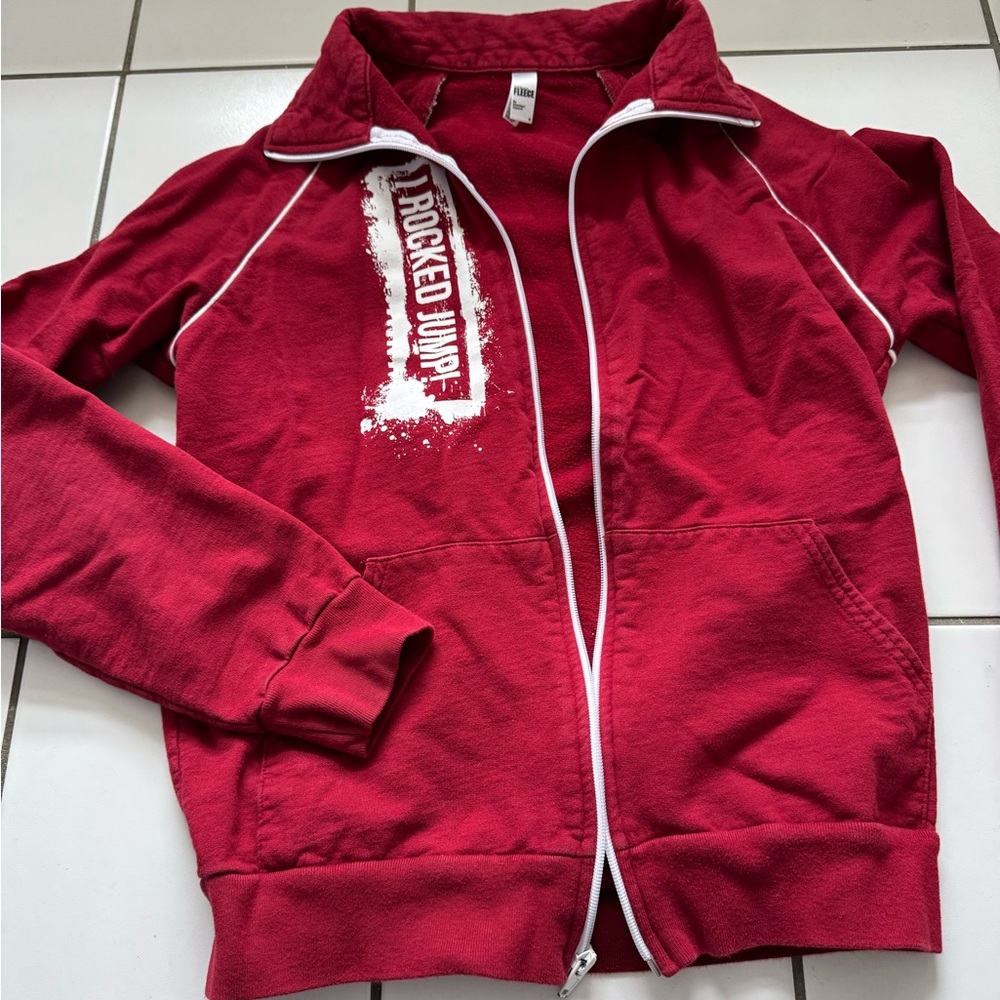 Jump Dance Convention Zip up Sweatshirt Small in Red